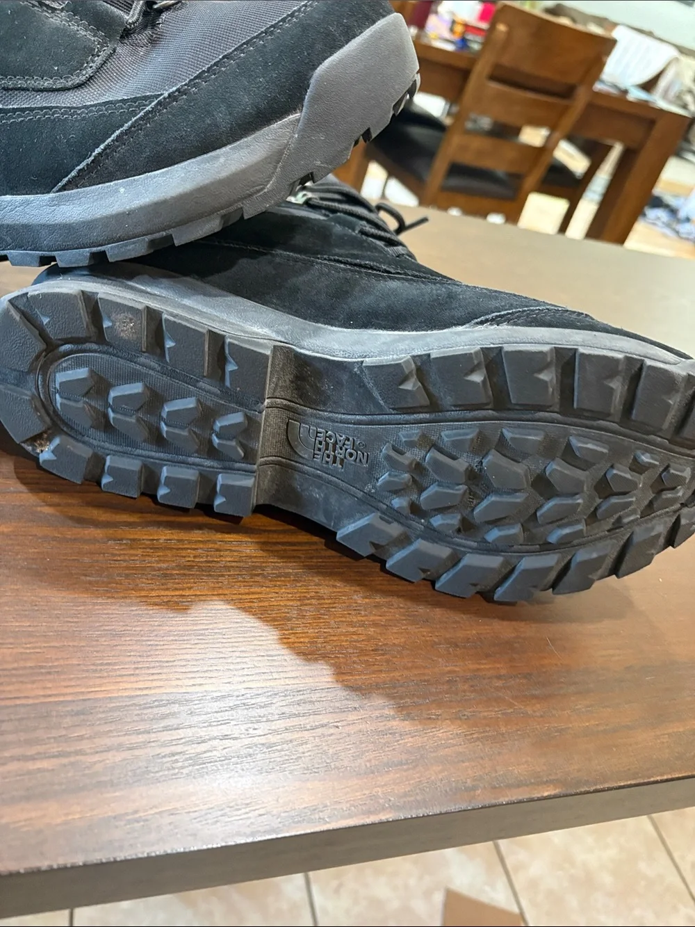 The North Face Black Lace-Up Winter Boots